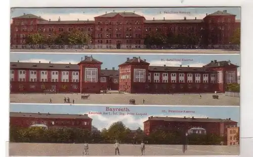 19540 Multi-image Ak Bayreuth Caserne du 7e rég. 1916