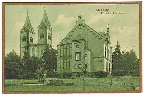 19534 Ak Arenberg Kirche und Pfarrhaus 1937