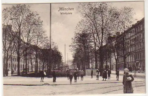 19525 Ak Munich Wörthplatz 1906