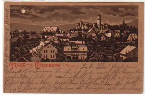 19511 Ak Gruss aus Cronberg im Taunus 1899