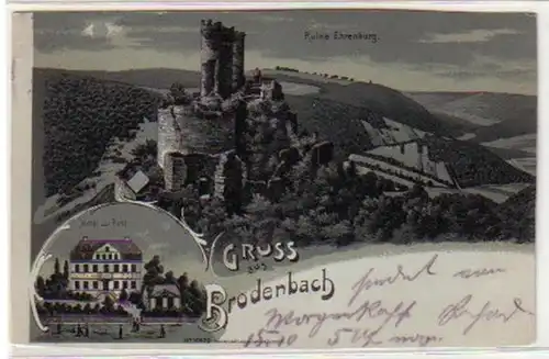 1951 Carte de la Lune de Brodenbach 1914