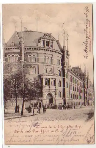 19507 Ak Gruß aus Frankfurt oder Kaserne 1901