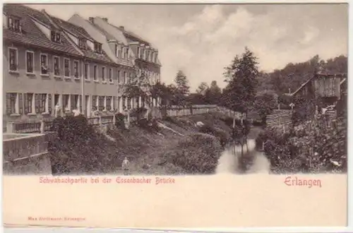 19498 Ak Erlangen près du pont d'Essenbach vers 1900