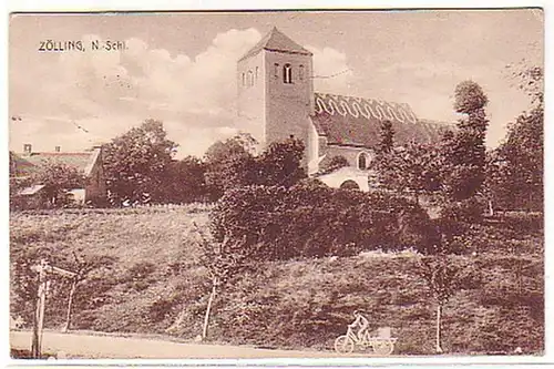 19497 Ak Zölling Basse Silésie 1925