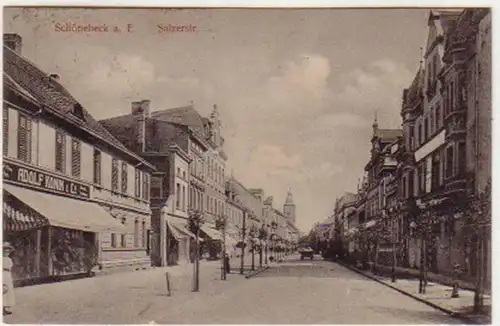 19489 Ak Schönebeck à l'Elbe Salzerstrasse 1920