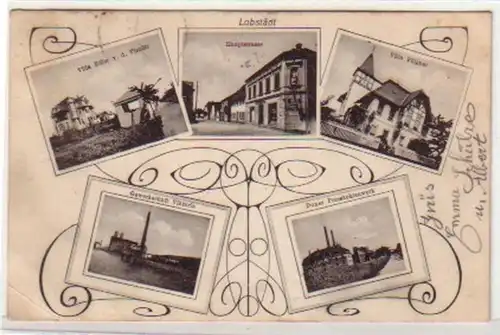 19468 Mehrbild Ak Lobstädt Presskohlewerk usw. 1908