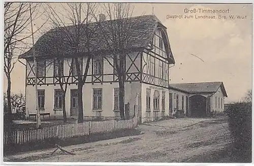 19461 Ak Groß Timmendorf Gasthof zum Landhaus 1914