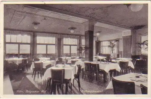 19458 Ak Cologne Restaurant "Horaire belge" 1941
