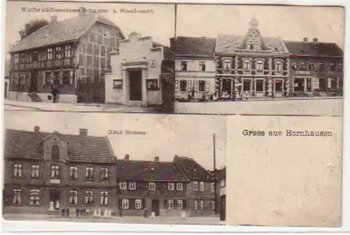 19438 Multi-image Ak Salutation de Hornhausen Hostel vers 1915