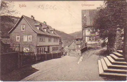 19393 Ak Ruhla Köhlergasse Hotel zum Landgraf um 1910