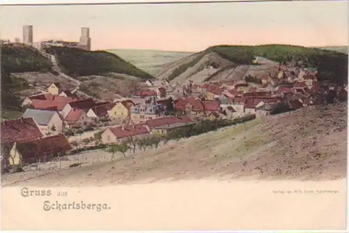 19390 Ak Gruß aus Eckartsberga Totalansicht 1901