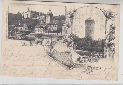19389 Multi-image Ak Salutation de Gera Vues de la ville 1902