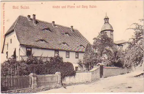 19368 Ak Bad Sulza Kirche und Pfarre auf Berg Sulza