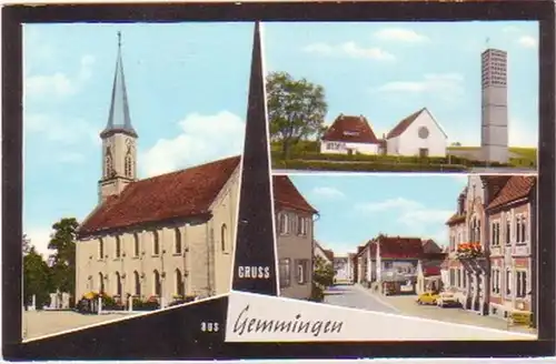 19351 Multi-image Ak Gruss de Gemmingen vers 1960
