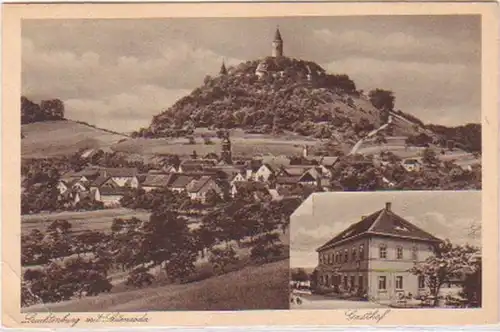 19315 Leuchtenburg mit Seitenroda und Gasthof um 1920