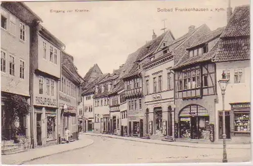 19299 Ak Solbad Frankenhausen Rasirsalon um 1917