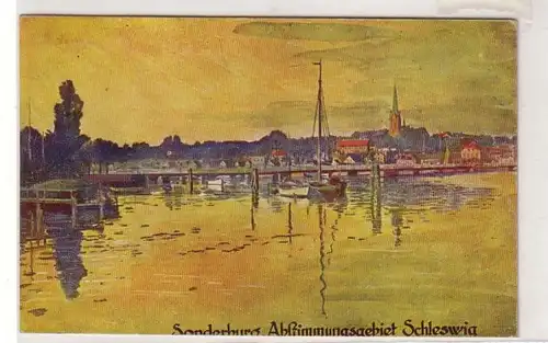 19298 Ak Sonderburg Abstimmungsgebiet Schleswig 1924