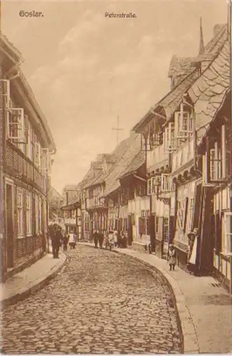 19293 Ak Goslar Peterstraße um 1920
