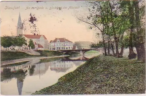 19279 Ak Stassfurt Vue sur la vieille ville 1912