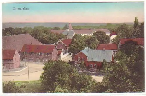 19276 Ak Emersleben bei Halberstadt Totalansicht 1910