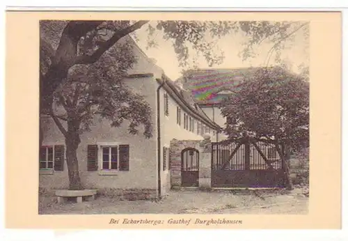 19268 Ak Gasthof Burgholzhausen bei Eckartsberga um1920
