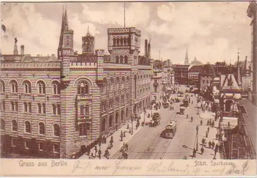 19251 Ak Salutation de Berlin Caisse d'épargne urbaine 1906