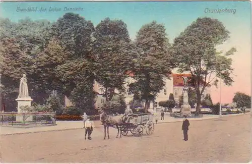 19209 Ak Oranienburg Standbild der Luise Henriette 1913