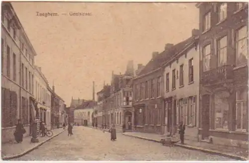 19191 Feldpost Ak Iseghem Gentstraat 1917