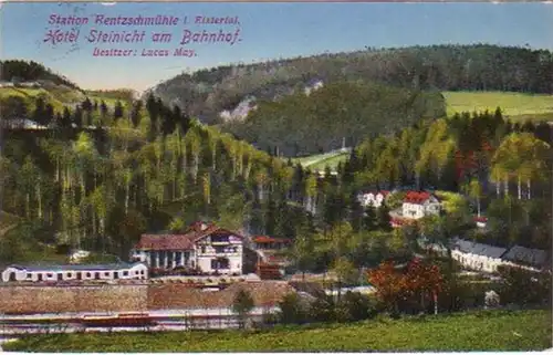 19178 Ak Station Rentzschmühle im Elstertal 1912