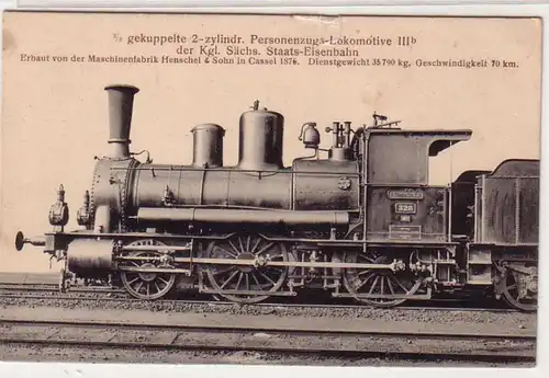 19150 2/3 locomotives à 2 cylindres de train de voyageurs III b à 1910