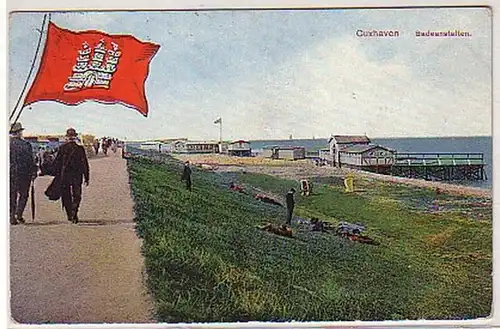19144 Ak Cuxhaven Badeanstalten 1913
