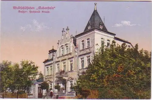 19133 Ak Waldschlößchen "Rabenstein" um 1915