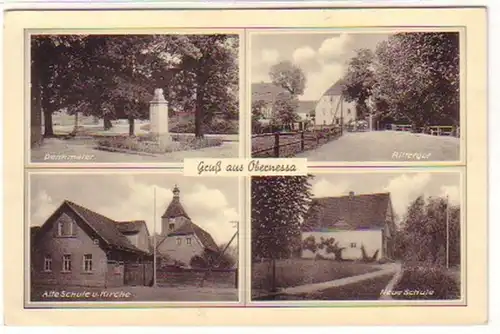 19131 Mehrbild Ak Gruß aus Obernessa Rittergut um 1930