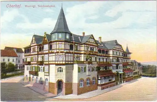 19121 Ak Oberhof herzogliches Schlosshotel um 1910