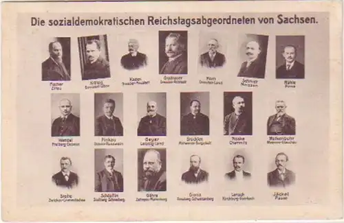 19100 Ak Social. Reichstags Député de Saxe 1912