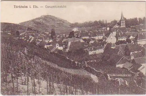 19097 Ak Türkheim en Alsace Vue d'ensemble vers 1915