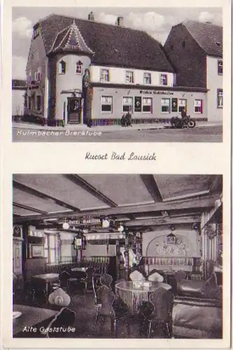 19080 Ak Bad Lausick Kulmbacher Bierstube um 1940