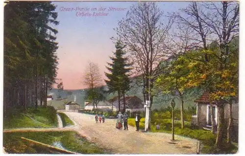 19057 Feldpost Ak Frontière du Lubine d'Urbei 1915