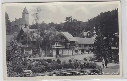 19042 Ak Hotel "Bonne humeur" Fond de loups vers 1940