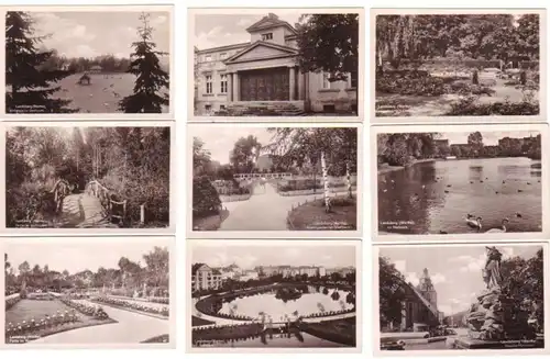19040/9 Ak Landsberg (Warthe) Stadtpark, etc. vers 1940
