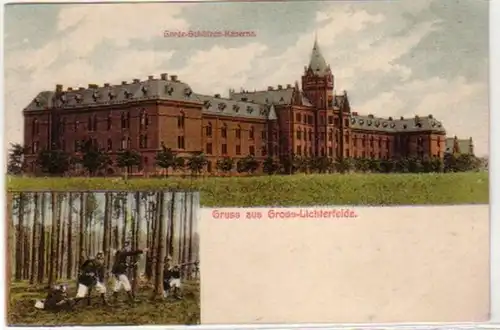 19038 Ak Gross Lichterfelde Garde Schützen Kaserne 1915