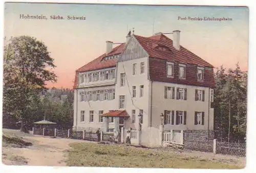 19014 Ak Hohnstein Post Bezirks Erholungsheim um 1920