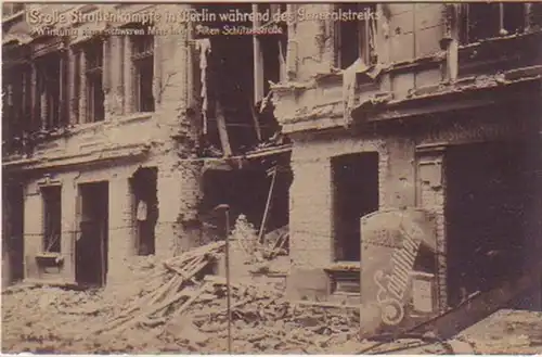 19011 Foto Ak Berlin während des Generalstreiks 1918