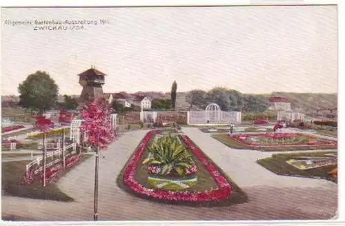 19009 Ak Zwickau allgem. Gartenbauausstellung 1911