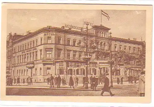 19003 Ak Halle a.S. Hôtel Goldene Ball vers 1930