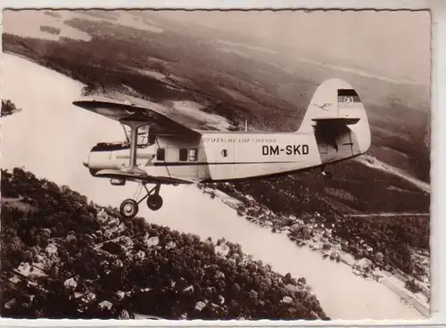 18999 DDR Ak Lufthansa Aéroport Anderthaudeversier AN-2 1961