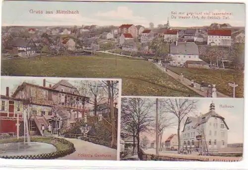 18995 Mehrbild Ak Gruss aus Mittelbach 1909