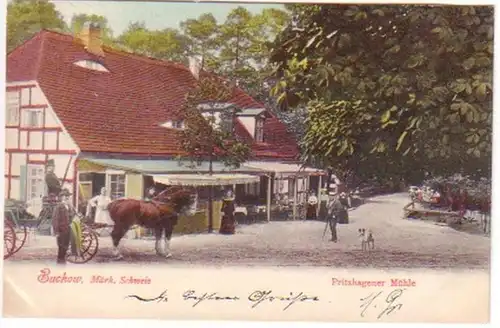 18977 Ak Buckow Mark Pritzhagener Mühle um 1900