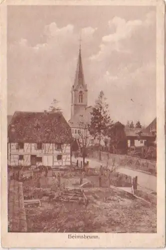 18974 Ak Heimbrunn dans l'église de Oberelsass vers 1915
