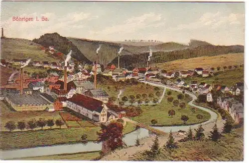 18971 Ak Böhrigen in Sachsen Totalansicht um 1910